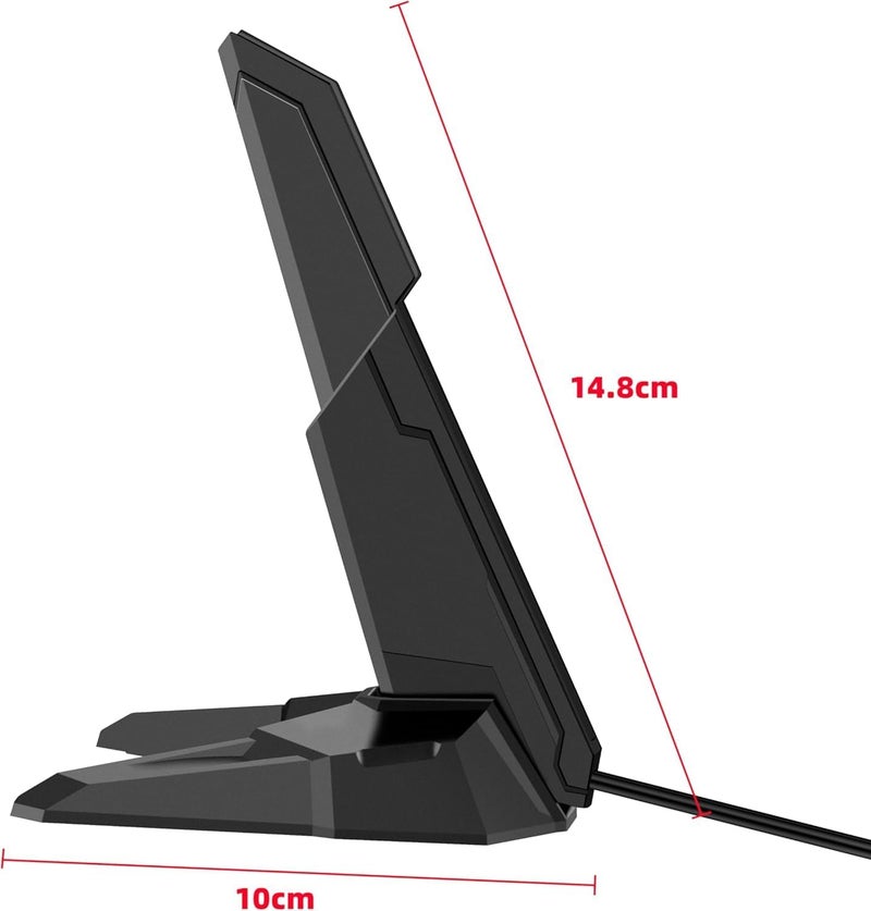 slinkdsco هوائي RP-SMA ثلاثي النطاق WiFi 6E WiFi 7 للأداء المتفوق للوحة الأم MSI MAG B550/ B550M-VC/ B550M PRO-VDH/MAG B650/ PRO B650M-A/ B760/ PRO B760-P/MAG B760M/ Z790/ PRO Z790-A MAX للألعاب - Image 3